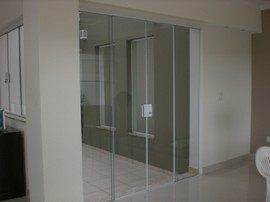 porta de vidro temperado