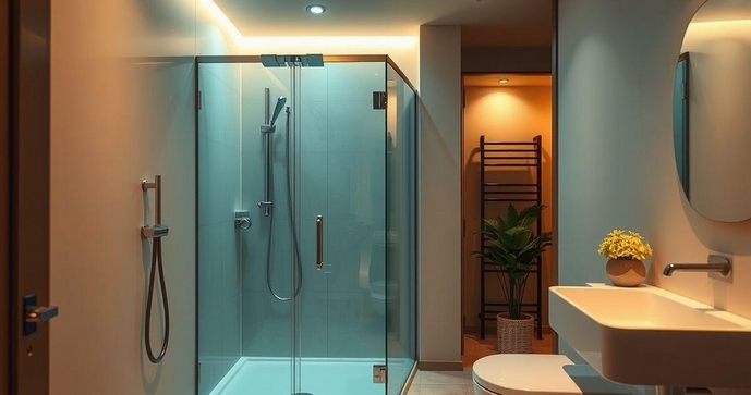 Box para banheiro pequeno de apartamento que otimiza espaço e estilo