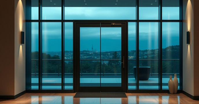 Porta de vidro blindex é a escolha ideal para modernizar seu espaço com elegância e segurança