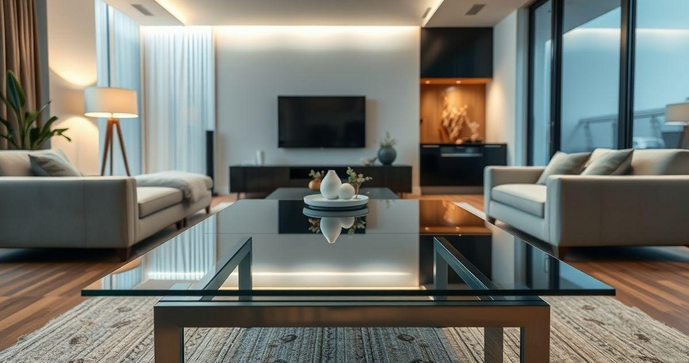 Tampo de vidro para mesa: como escolher o ideal para sua decoração